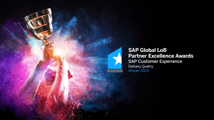 SAP Partner Excellence Award 2023 for delivery quality
